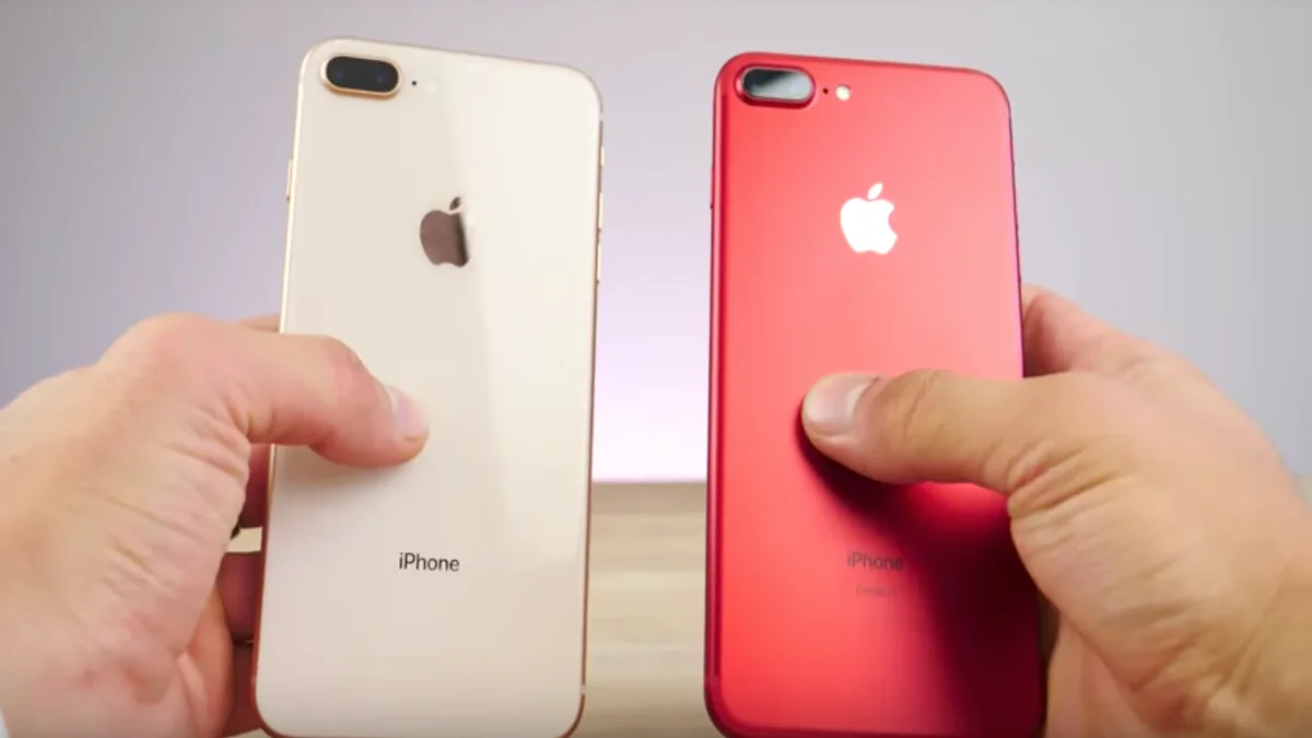 مقارنة iphone 7 plus vs iphone 8 plus