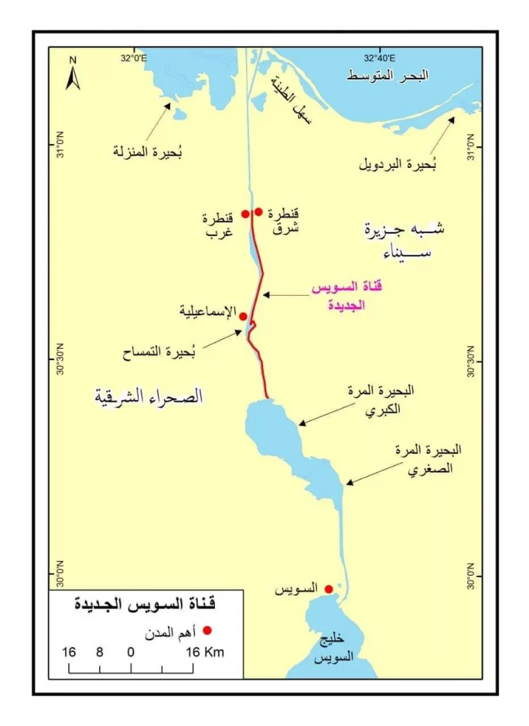 خريطة قناة السويس 