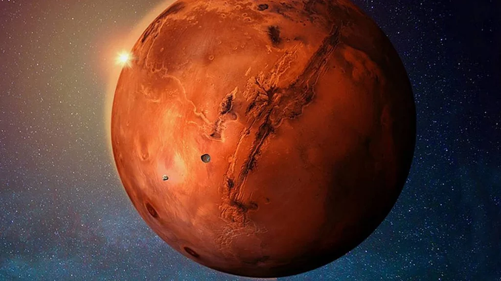 حجم كوكب المريخ 