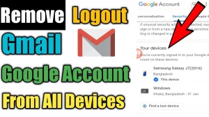 كيفية تسجيل الخروج من Gmail من جميع الأجهزة