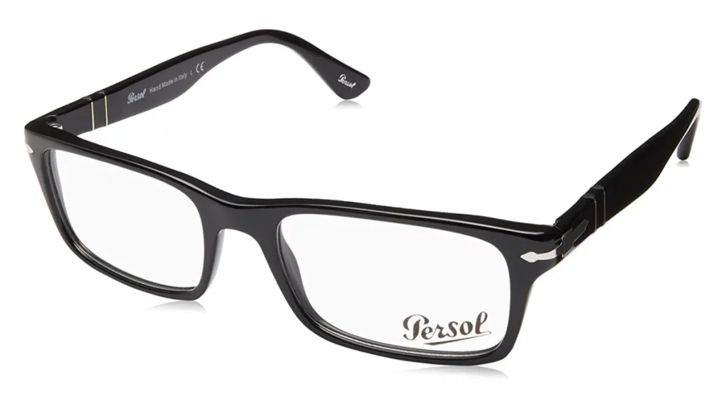 نظارات طبية باطار أسود رجالية من بيرسول (Persol)