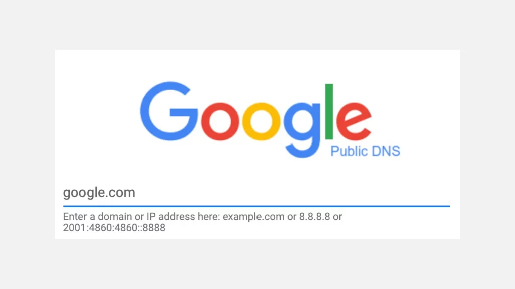 سيرفر Google Public DNS